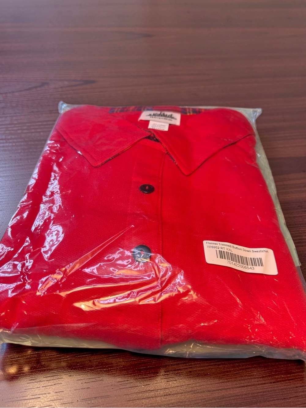 Women’s Red Button-Down Shirt - Unbranded